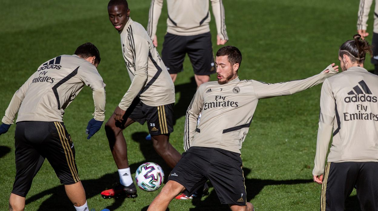 Un entrenamiento del Real Madrid esta temporada