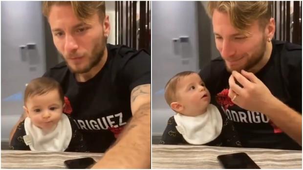 Immobile y su hijo consiguen sacar una sonrisa a la devastada Italia