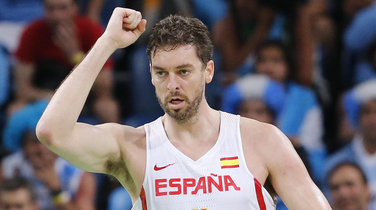 Pau Gasol, con la selección española