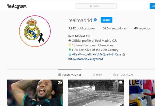 El crespón negro que sí luce el Real Madrid y no el Gobierno de España