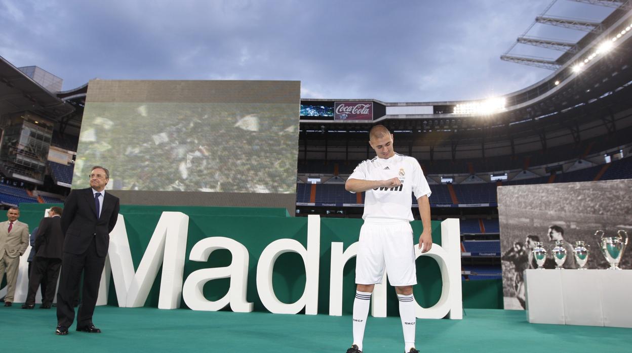 Benzema, una presentación pendiente de Florentino Pérez