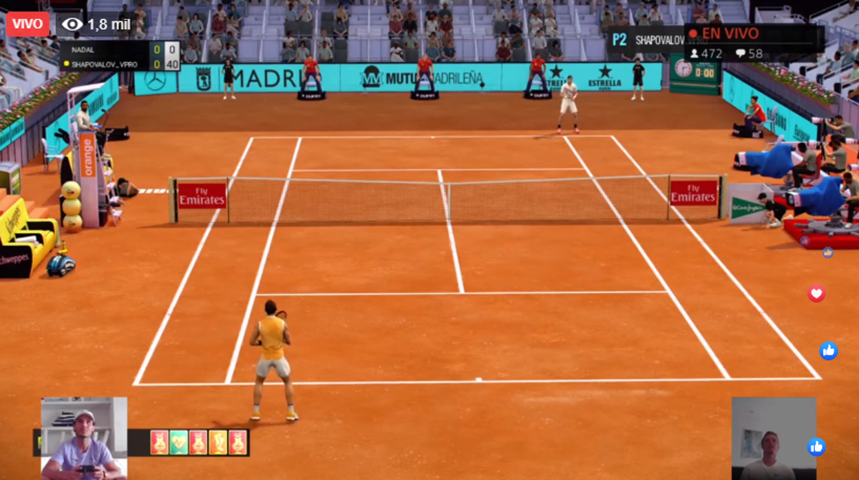 Sigue en directo la primera jornada del Mutua Madrid Open virtual