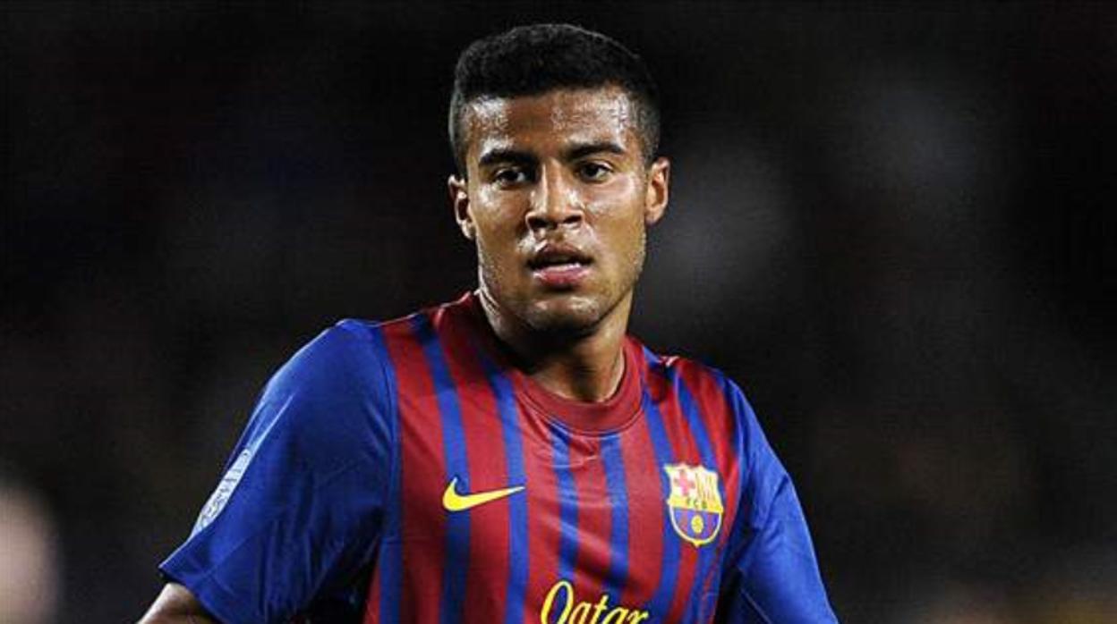 Rafinha durante un partido del Barcelona