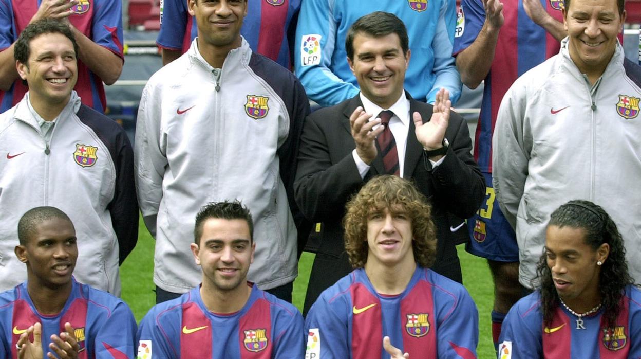 Laporta y Xavi, en su etapa juntos en el Barça