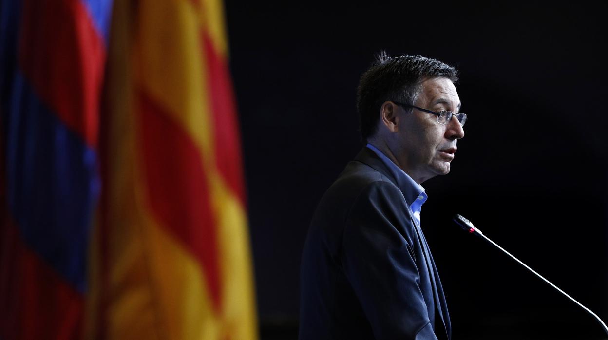 Josep Maria Bartomeu durante un acto del club