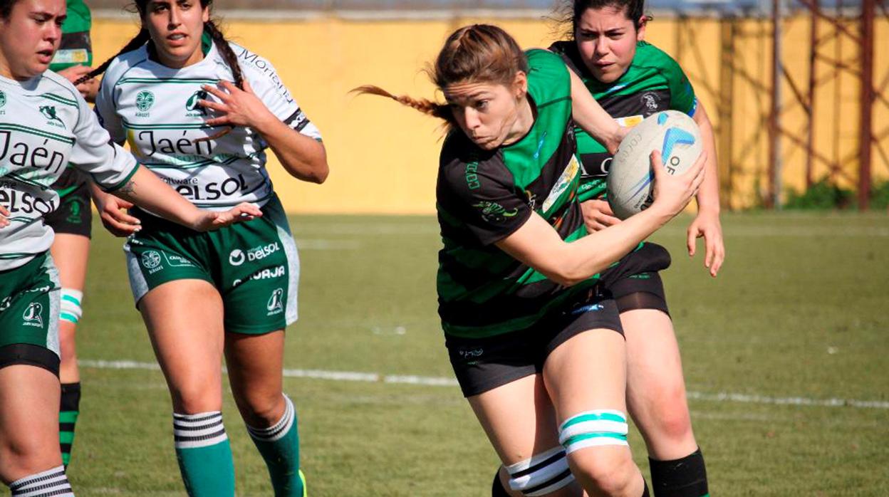 Irene Moreno, durante uno de los partidos con las Cocos