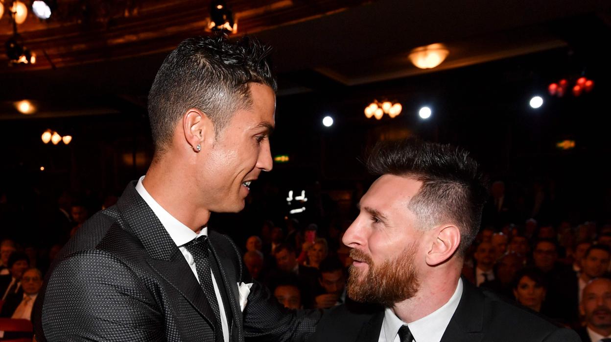 Cristiano y Messi, en la ceremonia de 2017