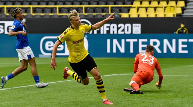 El Dortmund de Haaland arrolla en el reestreno de la Bundesliga