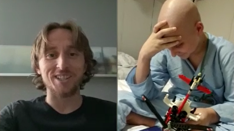 La enorme sorpresa de Modric a Raúl, un pequeño luchador con cáncer