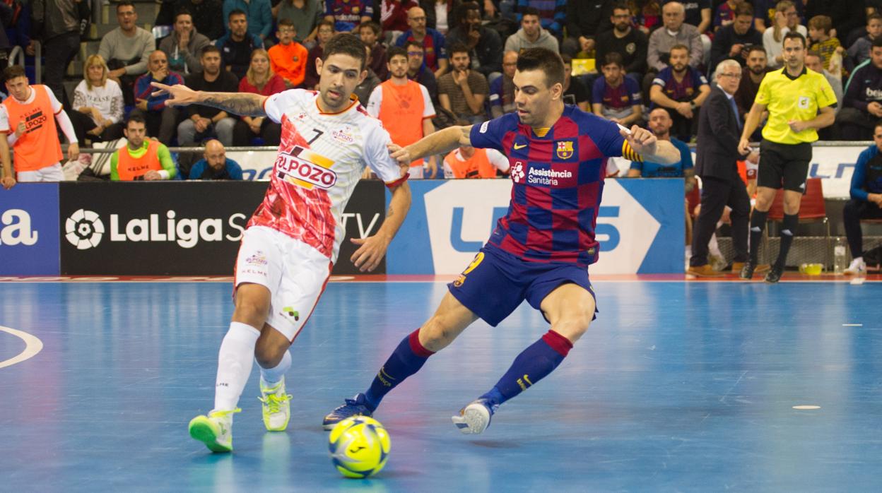 Felipe Valerio y Sergio Lozano, durante un ElPozo-Barça