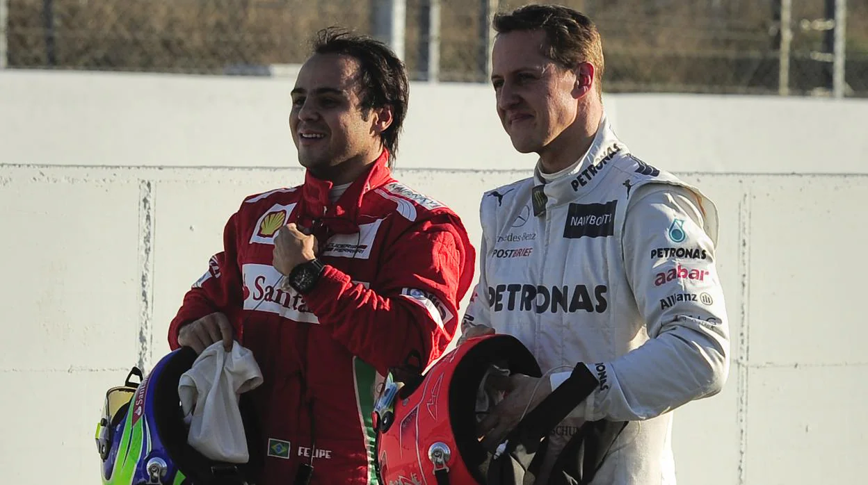 Massa, con Schumacher