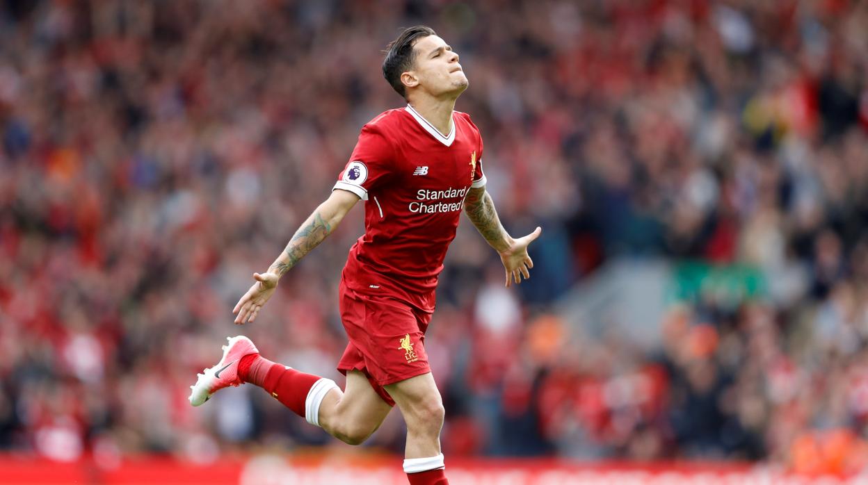 Coutinho en su etapa en el Liverpool