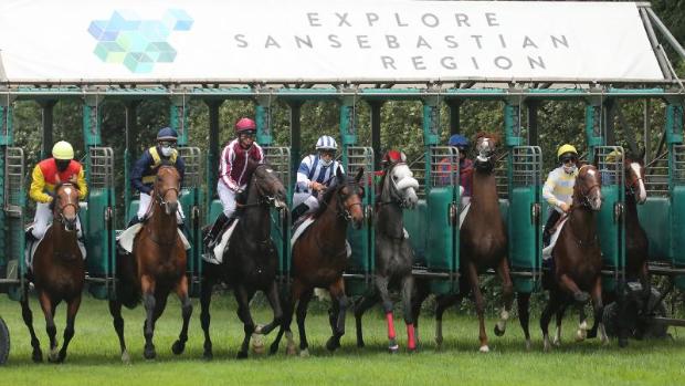 El Hipódromo de Lasarte celebra el primer evento deportivo en España durante la pandemia