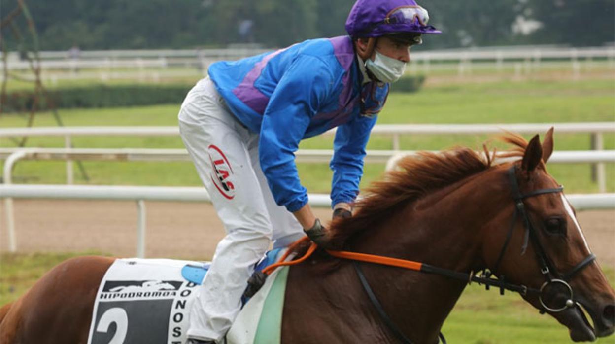 Melgarejo, en el hipódromo de Lasarte