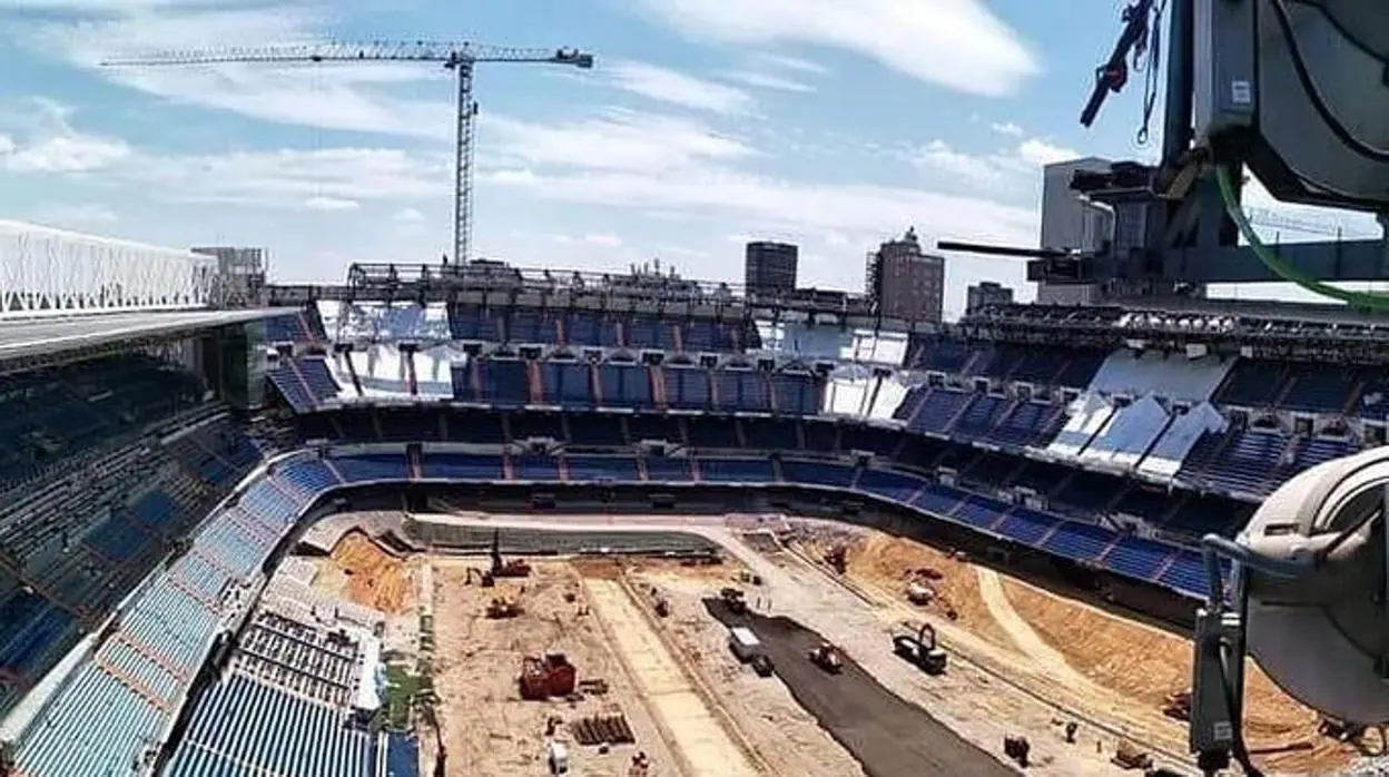 Así está el Bernabéu en pleas obras