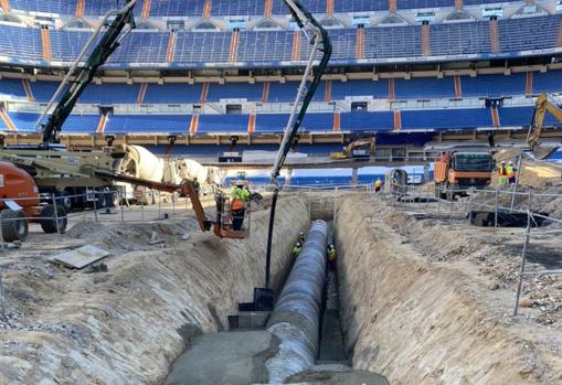 Las últimas e impactantes imágenes de las obras del Santiago Bernabéu