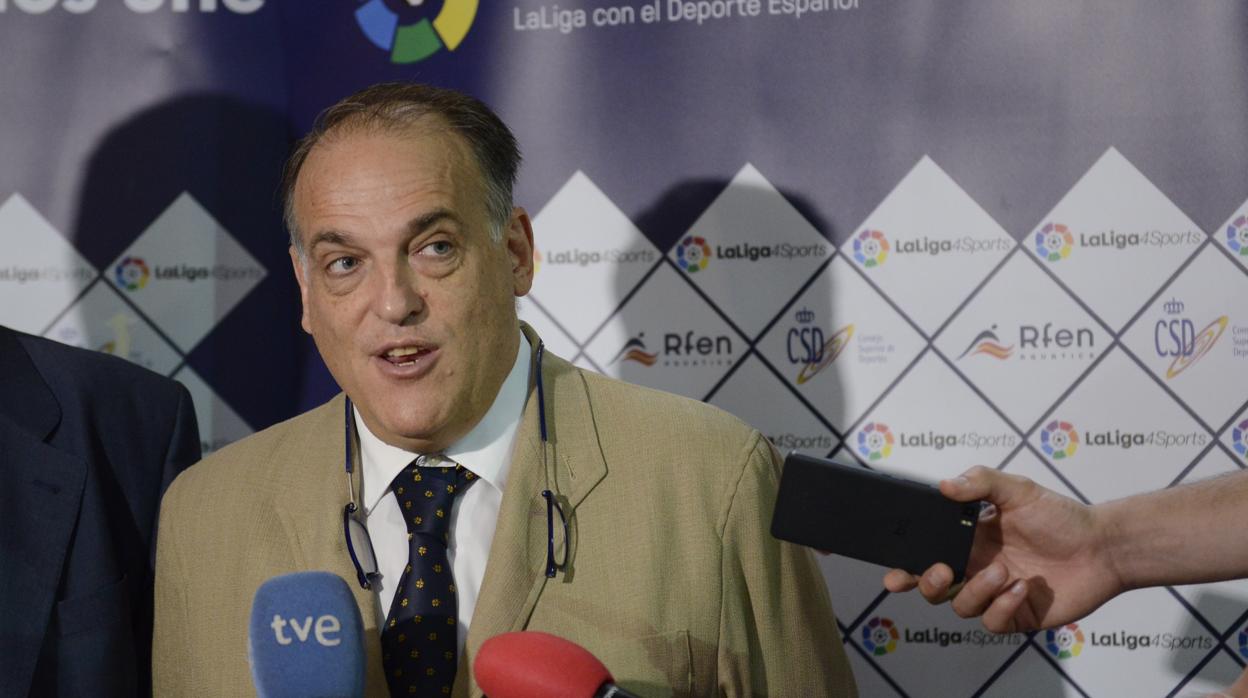 Javier Tebas, presidente de la Liga