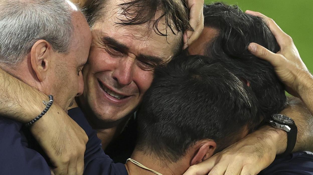 Las lágrimas de Lopetegui tras ser campeón