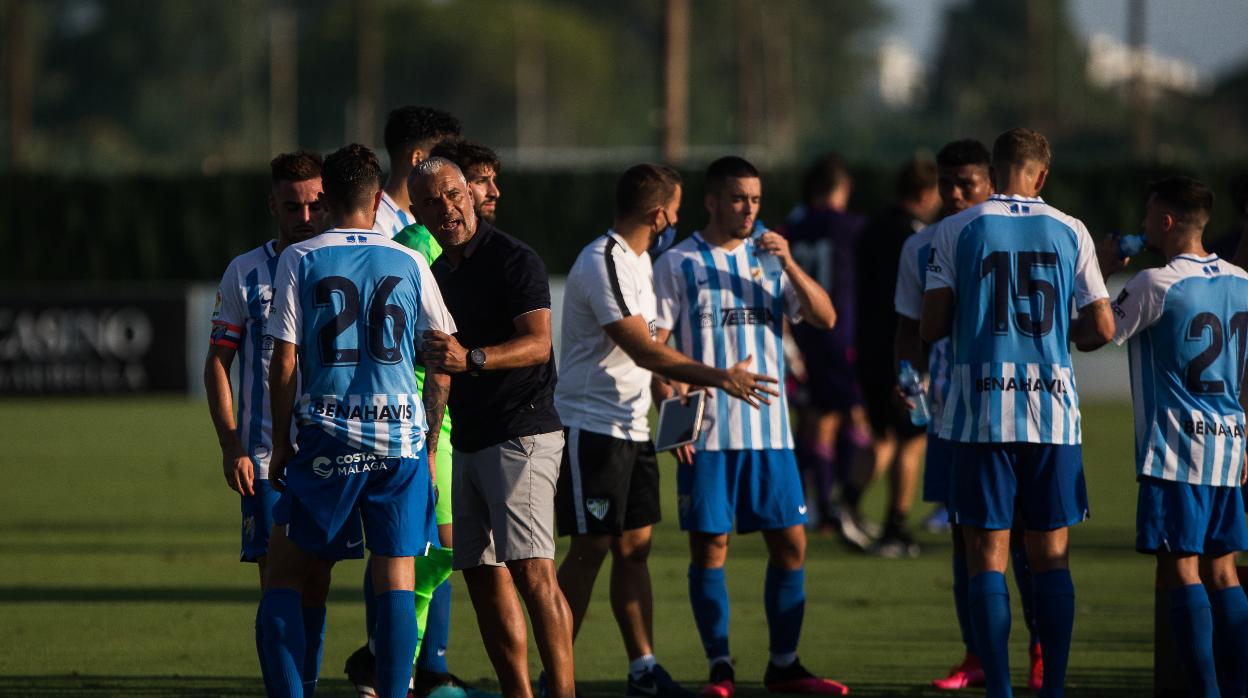 Fotografía de un partido de pretemporada del Málaga de hace unos días