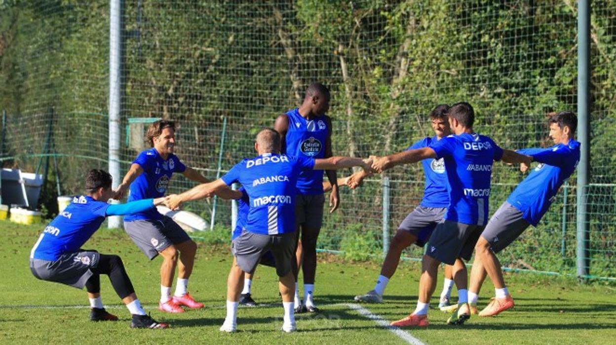 Entrenamiento del Deportivo de La Coruña