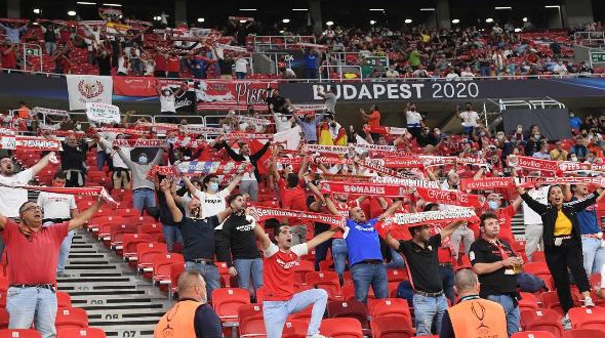 La final de la Supercopa de Europa entre el Bayern y el Sevilla ya se jugó con un aforo limitado de público