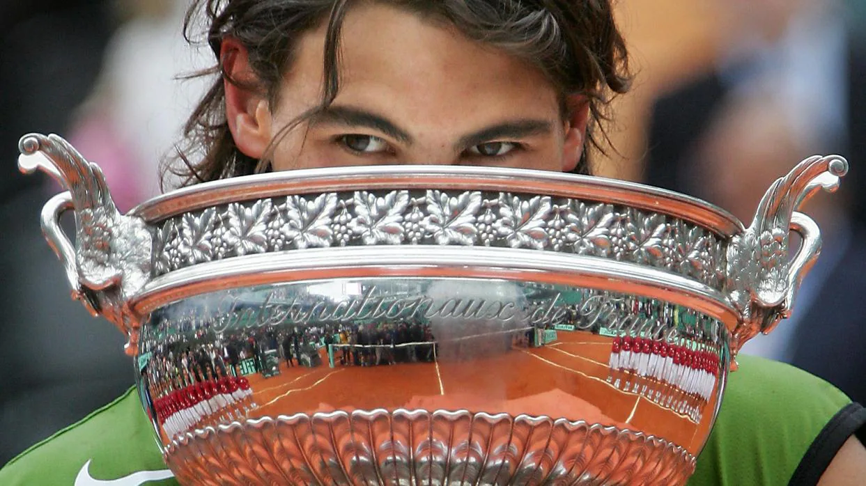 Rafa Nadal, tras ganar Roland Garros en 2005