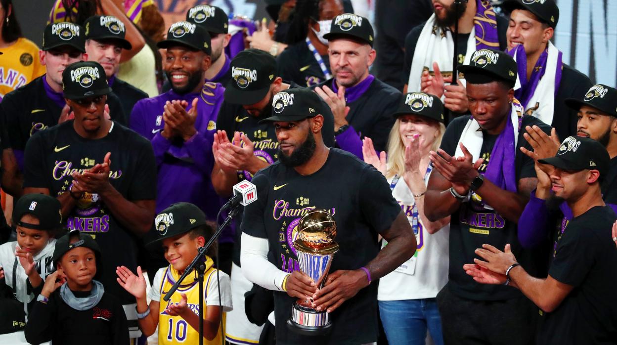 LeBron James, tras conquistar el título