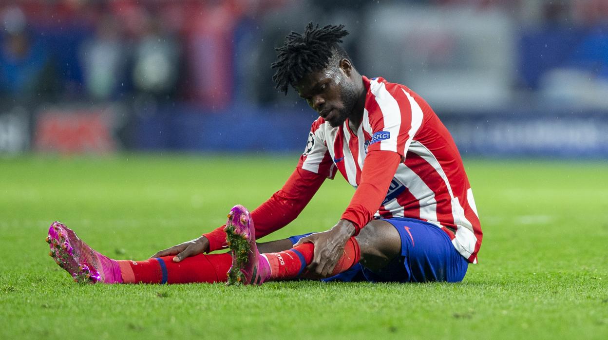 Thomas, en un partido del Atlético