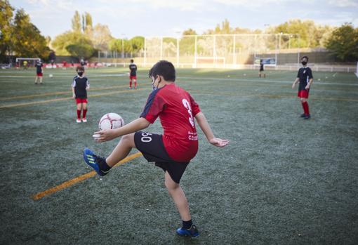 Entrenamiento de la EMF CD Cobeña