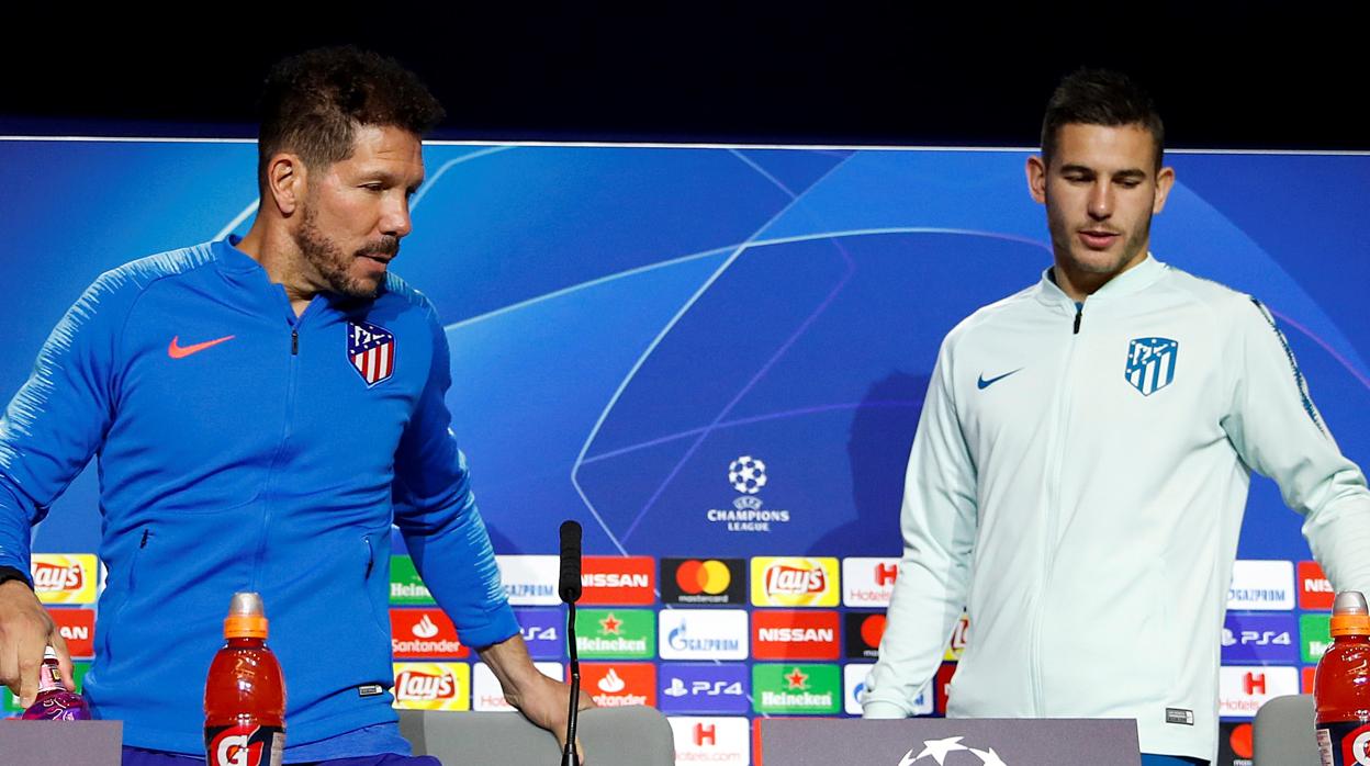 Simeone y Lucas, en una imagen de 2018