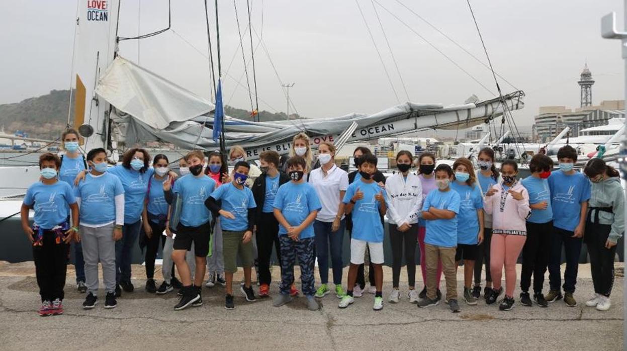 Theresa Zabell, anfitriona en Barcelona de proyecto OceanosCientific Mediterranean Contaminantes