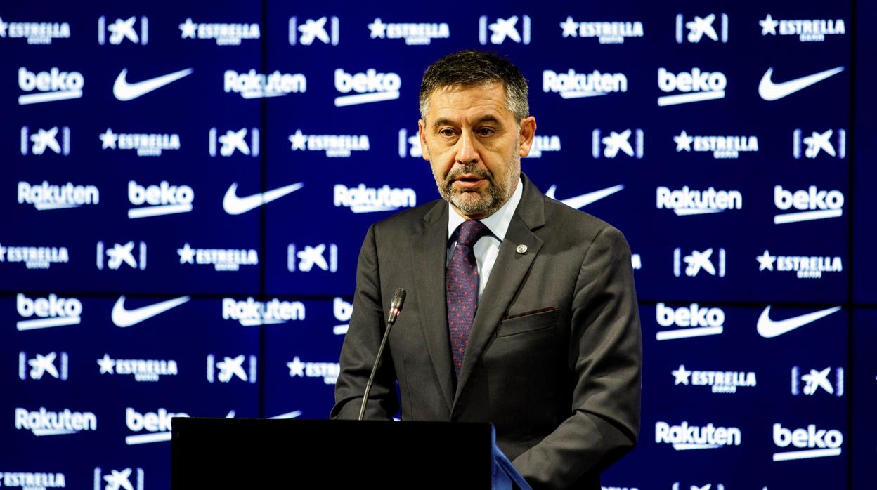 Bartomeu durante una rueda de prensa