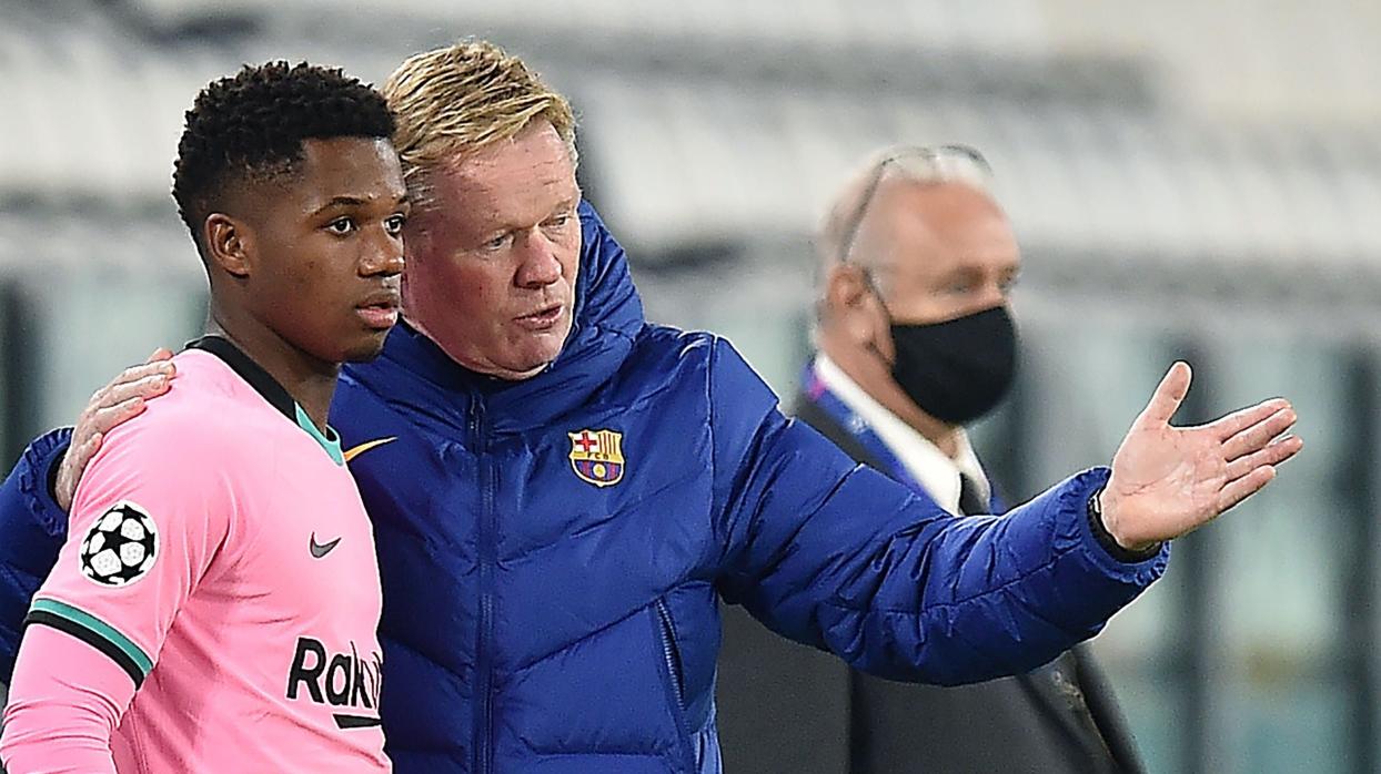 Koeman da instrucciones a Ansu Fati