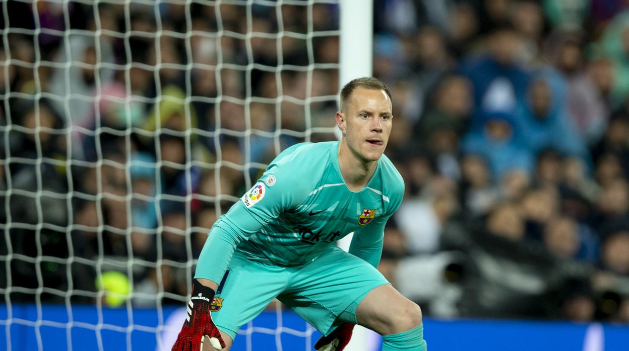 Ter Stegen durante un partido la pasada temporada