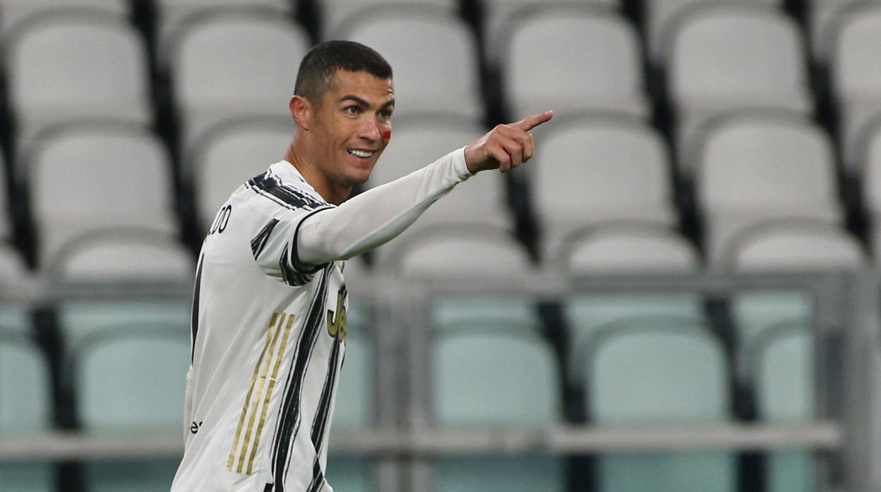 Cristiano Ronaldo celebra un gol con la Juventus