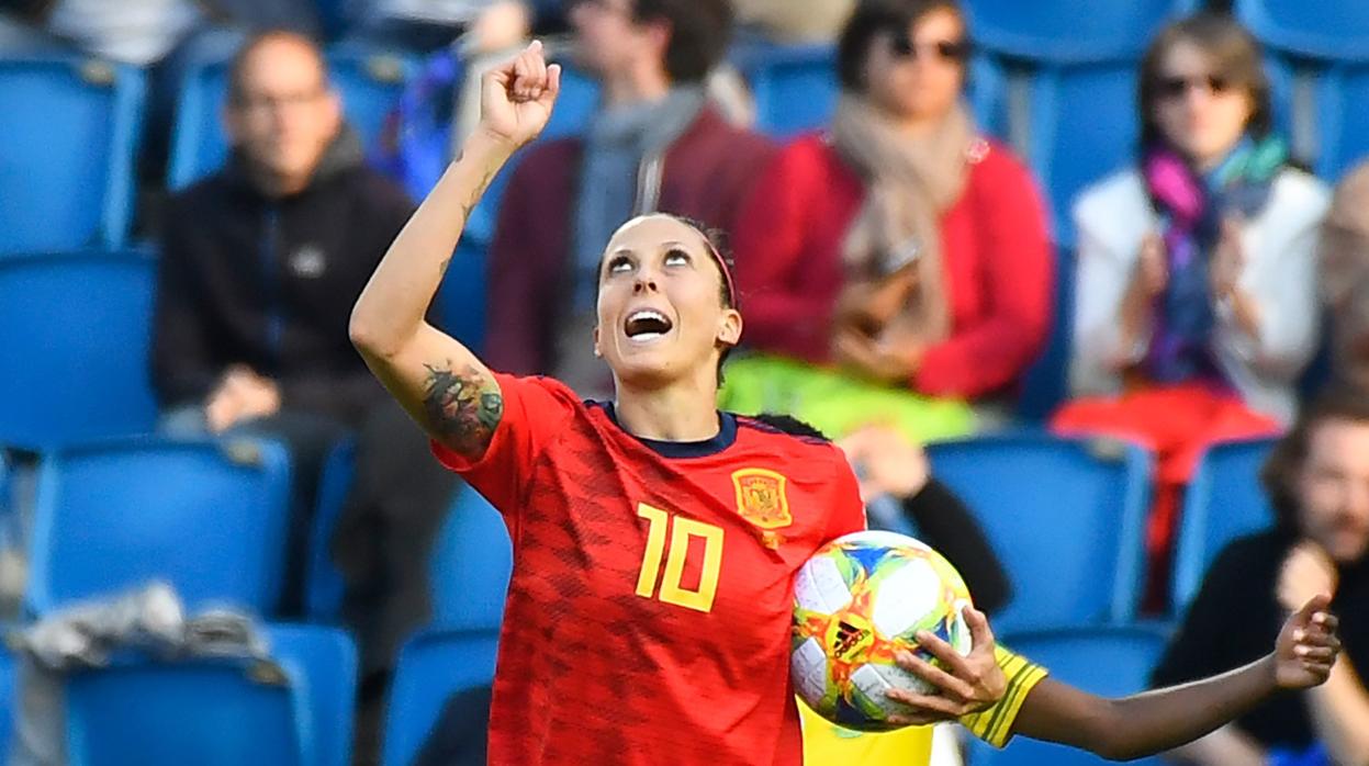 Jenni Hermoso, con la selección española