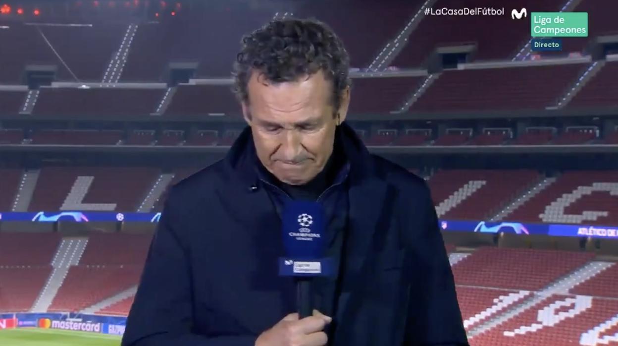 Valdano rompe a llorar en pleno directo: «Me ha dolido inmensamente»