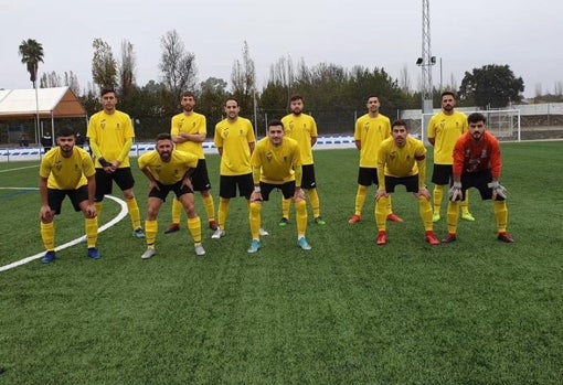 Once del Santa Olalla CD ante el Torre Reina en la victoria de ayer (2-1)