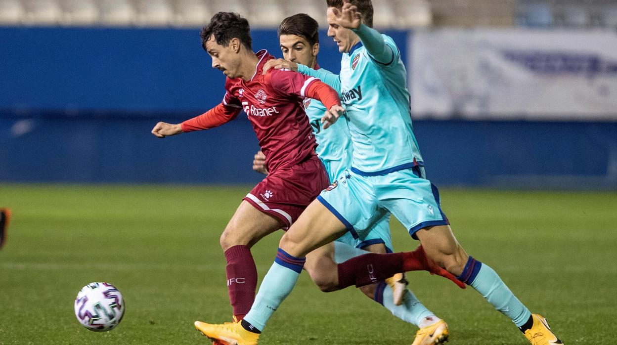 Partido de la Copa del Rey entre el Racing Murcia y el Levante