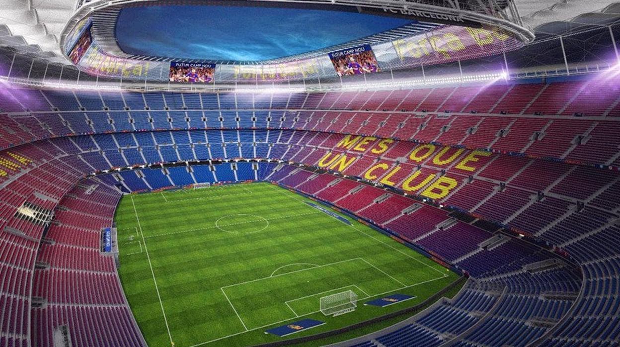 Imagen del futuro Camp Nou, según el proyecto que presentó Bartomeu y su directiva