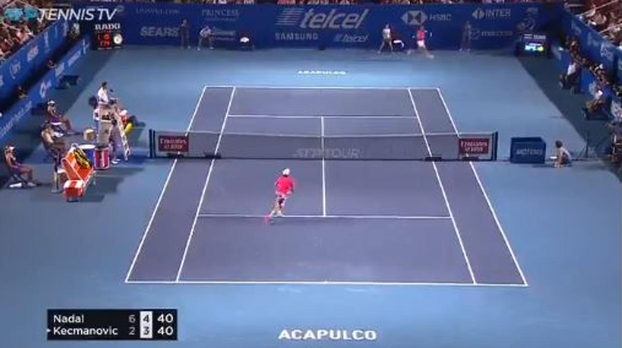 Un golpe de Rafa Nadal, elegido por los seguidores de la ATP como el mejor de 2020