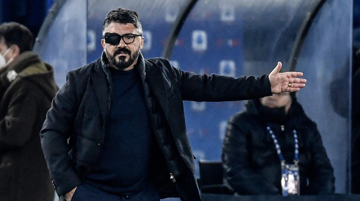 Gattuso, durante un partido reciente