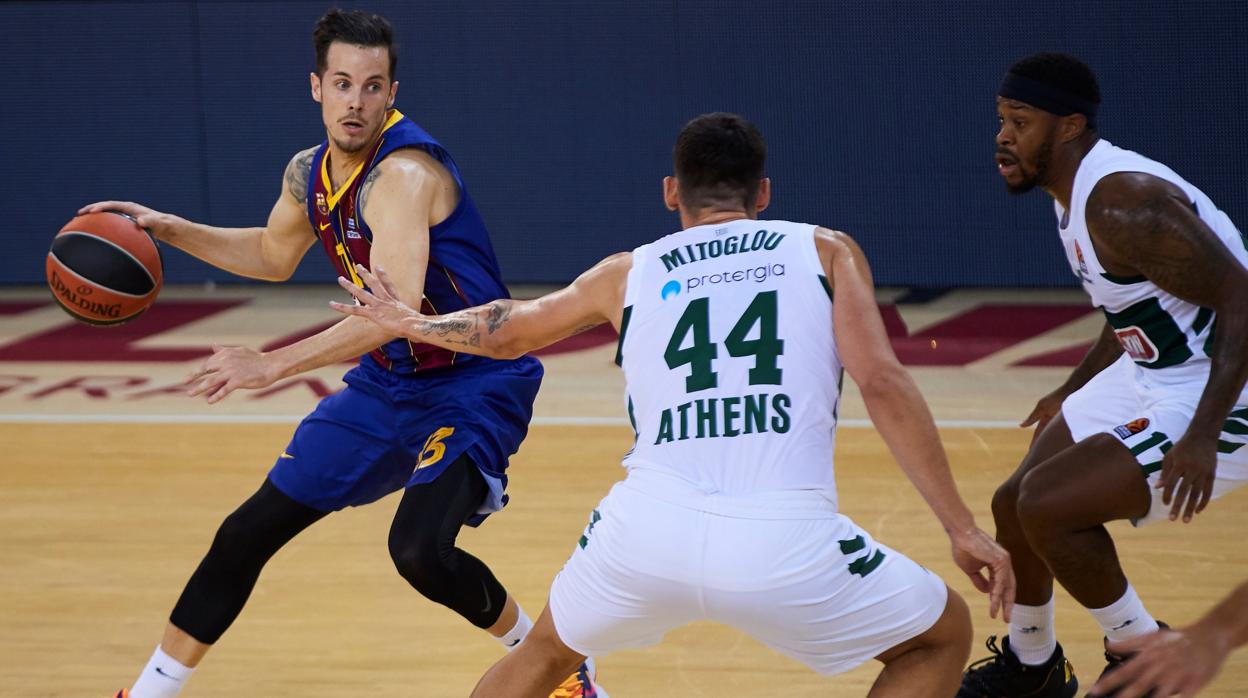 Heurtel, durante un partido de Euroliga del Barcelona esta temporada