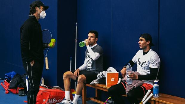 Nadal y Bautista preparan en Manacor la Copa ATP