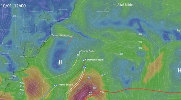 «Maître Coq IV» desacelera y «Apivia» y «LinkedOut» le recortan casi 200 millas