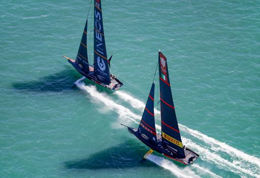 «Britania» sorprende a «American Magic» y a «Luna Rossa» en la primera jornada de la Prada Cup