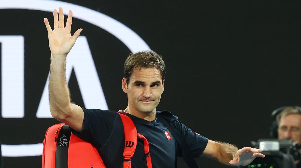 Federer, en el Abierto de Australia de 2020