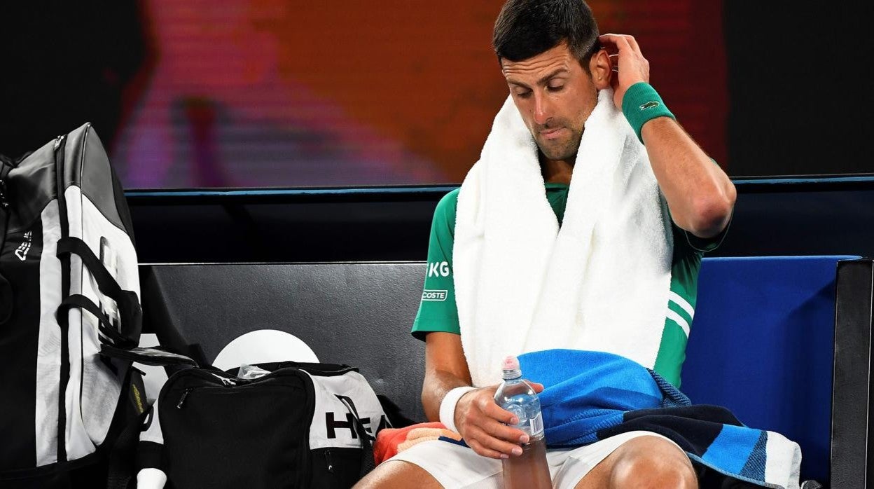 Djokovic, durante el partido