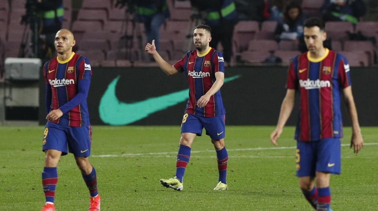 Jordi Alba anotó el tercer gol del Barcelona ante el Elche