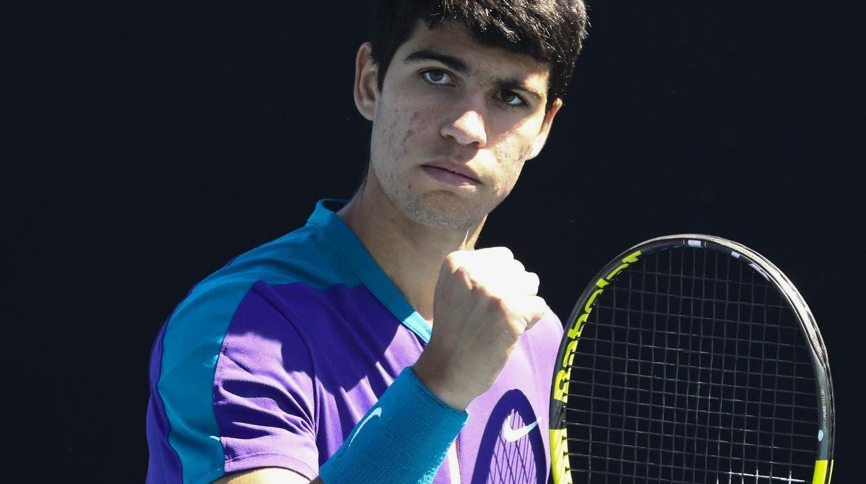 Alcaraz, en el Abierto de Australia